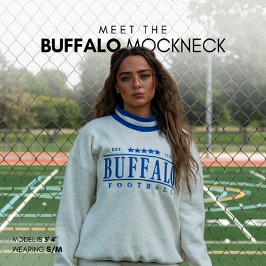 BUFFALO FOOTBALL MOCKNECK - BLUE