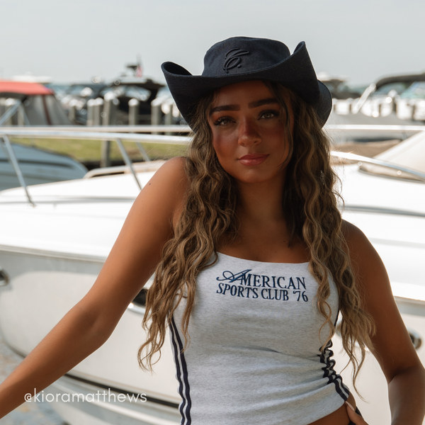 COWBOY BUCKET HAT - DENIM customer photo