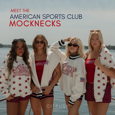 AMERICAN SPORTS CLUB - CREAM NAVY STRIPES