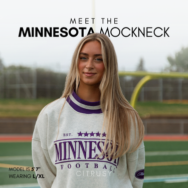 MINNESOTA FOOTBALL MOCKNECK - PURPLE