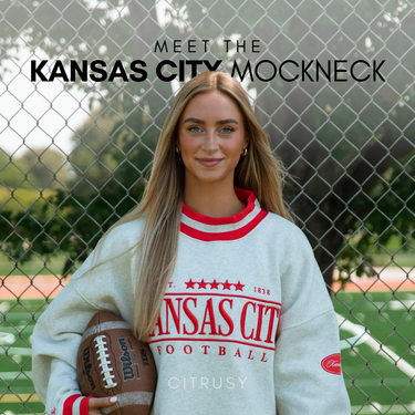KANSAS CITY FOOTBALL MOCKNECK - RED