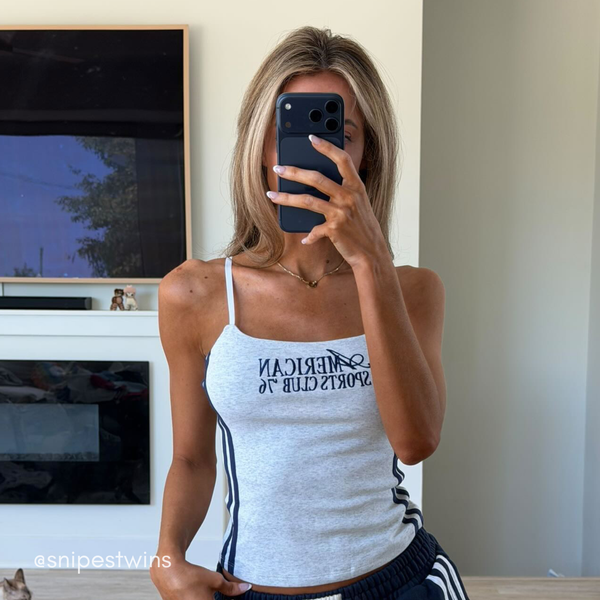 AMERICAN SPORTS CLUB TANK - GRAY customer photo