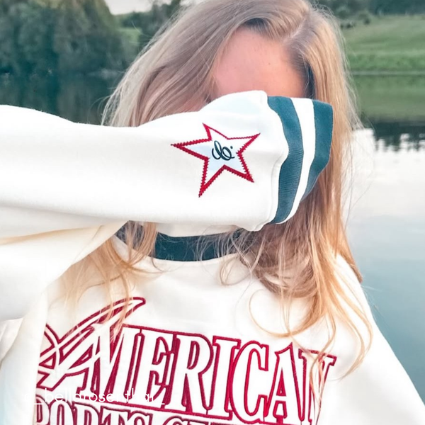AMERICAN SPORTS CLUB - CREAM NAVY STRIPES customer photo