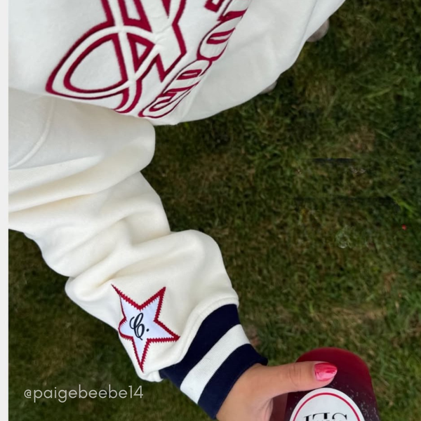 AMERICAN SPORTS CLUB - CREAM NAVY STRIPES customer photo