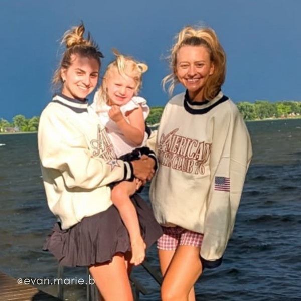 AMERICAN SPORTS CLUB - CREAM NAVY STRIPES customer photo