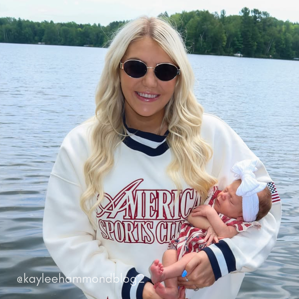 AMERICAN SPORTS CLUB - CREAM NAVY STRIPES customer photo
