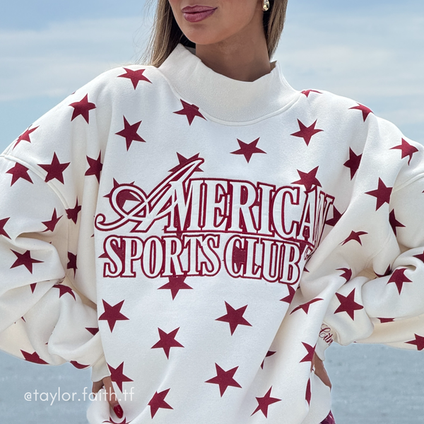 AMERICAN SPORTS CLUB - CREAM NAVY STRIPES customer photo