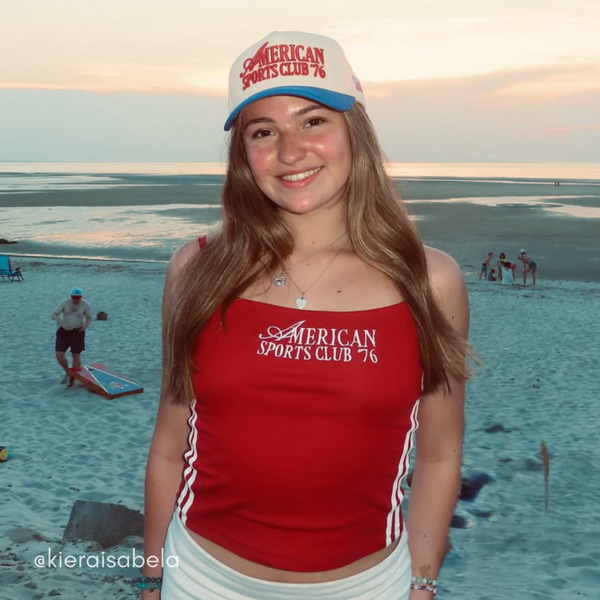 AMERICAN SPORTS CLUB TANK - RED customer photo