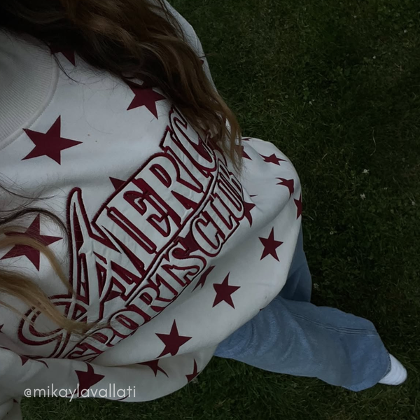 AMERICAN SPORTS CLUB - CREAM RED STARS customer photo