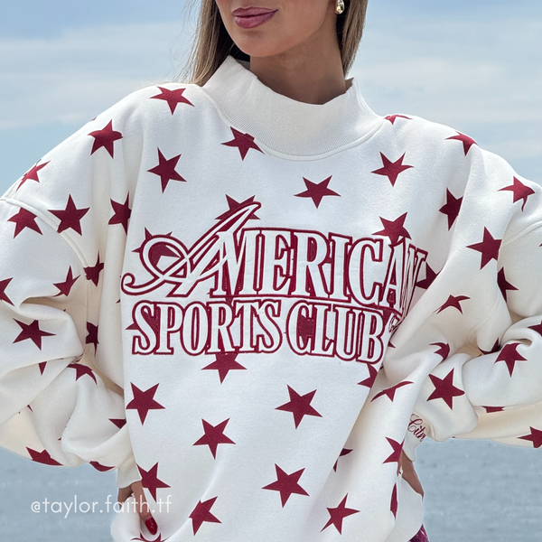 AMERICAN SPORTS CLUB - CREAM RED STARS customer photo