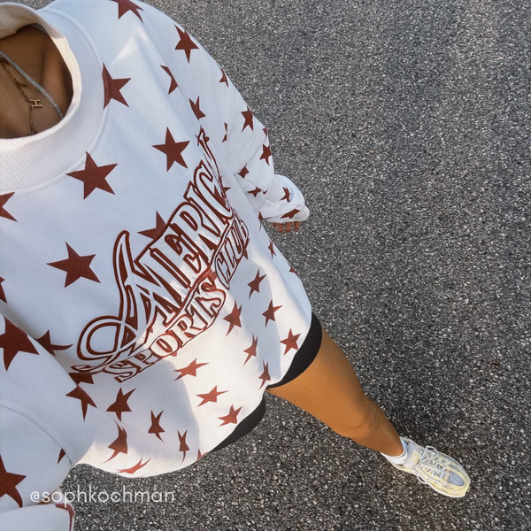 AMERICAN SPORTS CLUB - CREAM RED STARS customer photo