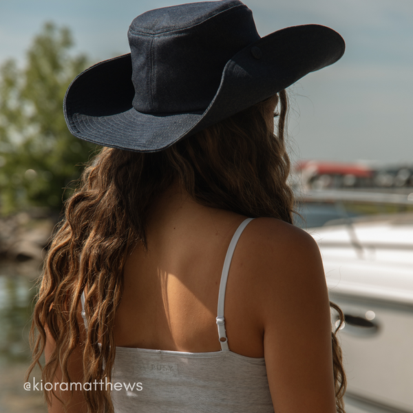 COWBOY BUCKET HAT - WHITE customer photo