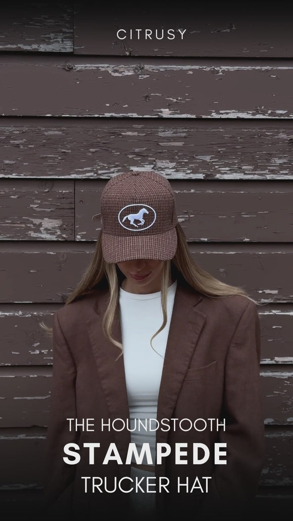 The Houndstooth Stampede Trucker Hat